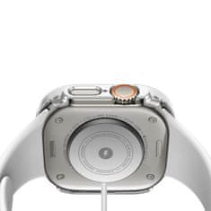 Dux Ducis Hamo ovitek z zaščitnim steklom za Apple Watch Ultra 49mm, srebro