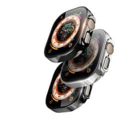 Dux Ducis Hamo ovitek z zaščitnim steklom za Apple Watch Ultra 49mm, srebro