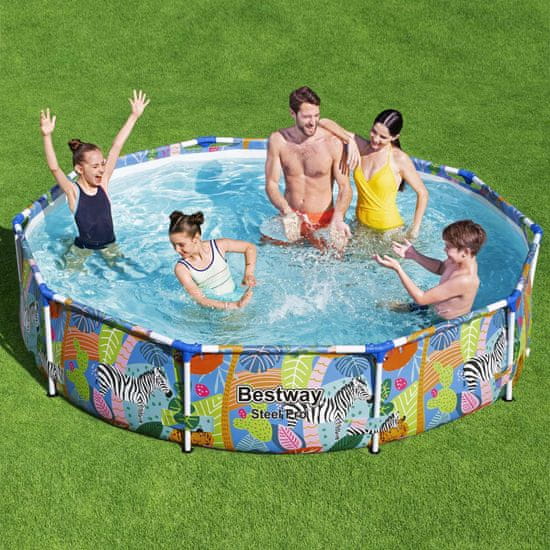 Vidaxl Bestway Pool Steel Pro z okvirjem, 305 x 66 cm