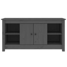 Vidaxl TV omarica siva 103x36,5x52 cm trdna borovina