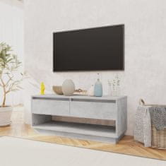 Vidaxl TV omarica betonsko siva 102x41x44 cm iverna plošča