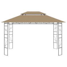 Vidaxl Paviljon 4x3x2,7 m taupe 160 g/m2