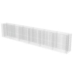 Greatstore Visoka greda gabion pocinkano jeklo 540x50x100 cm