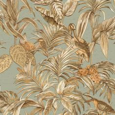 shumee DUTCH WALLCOVERINGS Tapeta Bird-of-Paradise teal modra