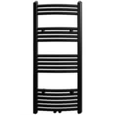 Greatstore Kopalniški radiator z ukrivljenimi cevmi 500x1160 mm črn