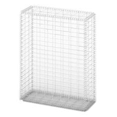 Vidaxl Gabion košara s pokrovi pocinkana žica 100 x 80 x 30 cm