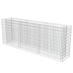 Vidaxl Visoka greda gabion pocinkano jeklo 270x50x100 cm