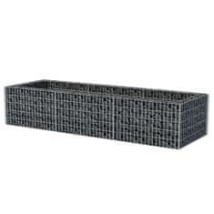 Vidaxl Visoka greda gabion jeklo 270x90x50 cm