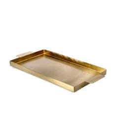 Homla LIGE kovinski pladenj zlati 35x17x2 cm