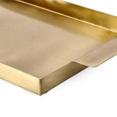 Homla LIGE kovinski pladenj zlati 35x17x2 cm
