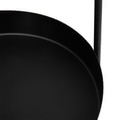 Homla Kovinski pladenj SPES črne barve 26,5x24,9x25,1 cm