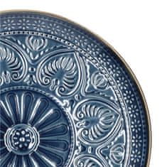 Homla INDIE desertni krožnik mornarsko modra 21 cm