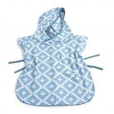 Muslin PONCHO S Niagara Blue