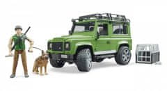 Bruder LAND ROVER DEFENDER s figuro lovca, psom in dodatki