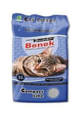 Super Benek SUPER BENEK COMPACT Mačje stelje Bentonite z vonjem morja, 25 L - Hitro vpijajoče, brez vonjav, oblikuje grudice