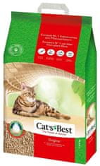 Cat's Best Ekološki sestavni material za mačke CAT’S BEST EcoPlus 20l - hitra absorpcija, brez umetnih dodatkov, biološko razgradljiv.