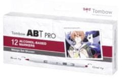 Tombow Dvostranski alkoholni marker ABT PRO - Manga Set Shonen 12 kosov