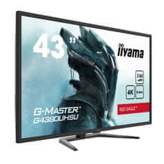 iiyama G-MASTER Red Eagle G4380UHSU-B1 gaming monitor, 107,9 cm (42,5), 4K UHD, VA, 144 Hz