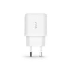 Tech-protect C20W polnilnik USB / USB-C 20W QC PD + kabel USB-C, bela