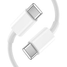 Tech-protect C35W polnilnik 2x USB-C 35W + kabel USB-C, bela