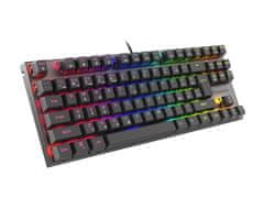 Genesis Gaming mehanska tipkovnica THOR 303/TKL/RGB/Outemu Red/Wireless USB/CZ/SK layout/Black