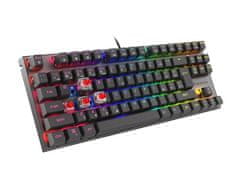 Genesis Gaming mehanska tipkovnica THOR 303/TKL/RGB/Outemu Red/Wireless USB/CZ/SK layout/Black