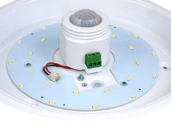Maclean Notranja LED stropna luč z PIR senzorjem MCE131 12W, 360° , bele barve