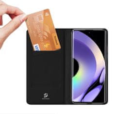 slomart dux ducis skin pro case za realme 10 pro flip cover card wallet stand black