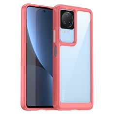 slomart ovitek outer space case xiaomi poco f4 5g s prilagodljivim okvirjem rdeč