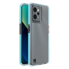 slomart spring case za realme c31 silikonski ovitek z okvirjem svetlo moder