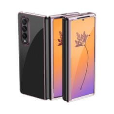 slomart plating case za samsung galaxy z fold 4 ovitek s kovinskim okvirjem roza