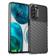 slomart thunder case ovitek za motorola moto g82 5g / moto g52 silikonski oklep ovitek črn