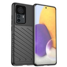 slomart thunder case ovitek za xiaomi 12t pro / xiaomi 12t silikonski oklep ovitek črn