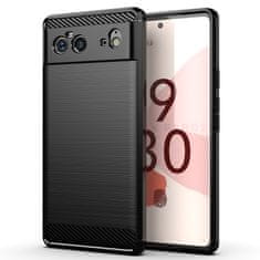 slomart carbon case fleksibilni ovitek za google pixel 6 črn