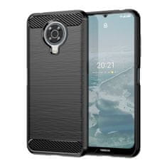 slomart fleksibilen ovitek carbon case za nokia g20 / nokia g10 črn