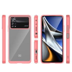 slomart ovitek outer space case xiaomi poco x4 pro 5g s prilagodljivim okvirjem rdeč