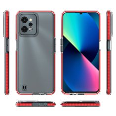 slomart spring case za realme c31 silikonski ovitek z okvirjem svetlo moder