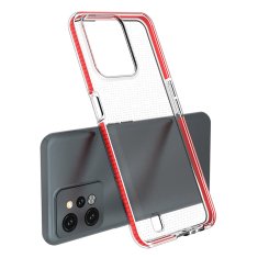 slomart silikonski ovitek spring case za realme c31 z okvirjem svetlo roza