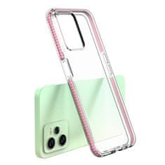 slomart silikonski ovitek spring case za realme c35 z okvirjem svetlo moder