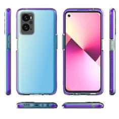 slomart spring case cover za realme 9i, oppo a36 / a76 / a96 silikonski ovitek z okvirjem črn