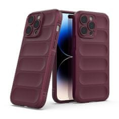 slomart elastičen oklepni ovitek magic shield case za iphone 14 pro max v bordo barvi