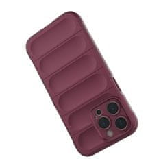 slomart elastičen oklepni ovitek magic shield case za iphone 14 pro max v bordo barvi