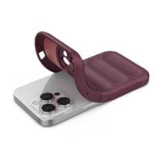 slomart ovitek magic shield case za iphone 14 pro z elastičnim oklepom v bordo barvi