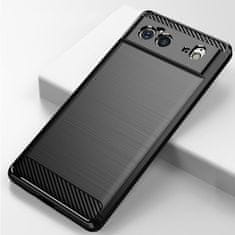 slomart carbon case fleksibilni ovitek za google pixel 6 črn