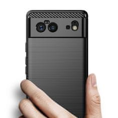 slomart carbon case fleksibilni ovitek za google pixel 6 črn