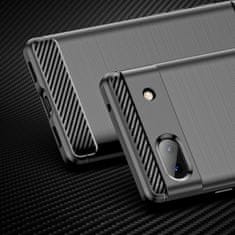 slomart carbon case fleksibilni ovitek za google pixel 6a črn