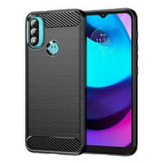 slomart carbon case fleksibilen etui motorola moto e20 črn