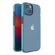 slomart silikonski ovitek spring case za iphone 14 z okvirjem svetlo moder