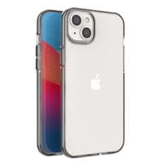 slomart silikonski ovitek spring case za iphone 14 plus z okvirjem črn