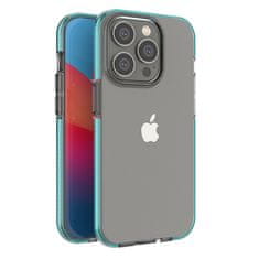 slomart silikonski ovitek spring case za iphone 14 pro z okvirjem svetlo moder